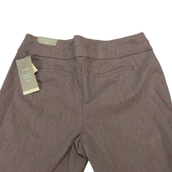 Maurices Ankle Pants Womens 2XL Brown Regular Fit Mid Rise Skinny Leg Pull-On - Picture 10 of 14